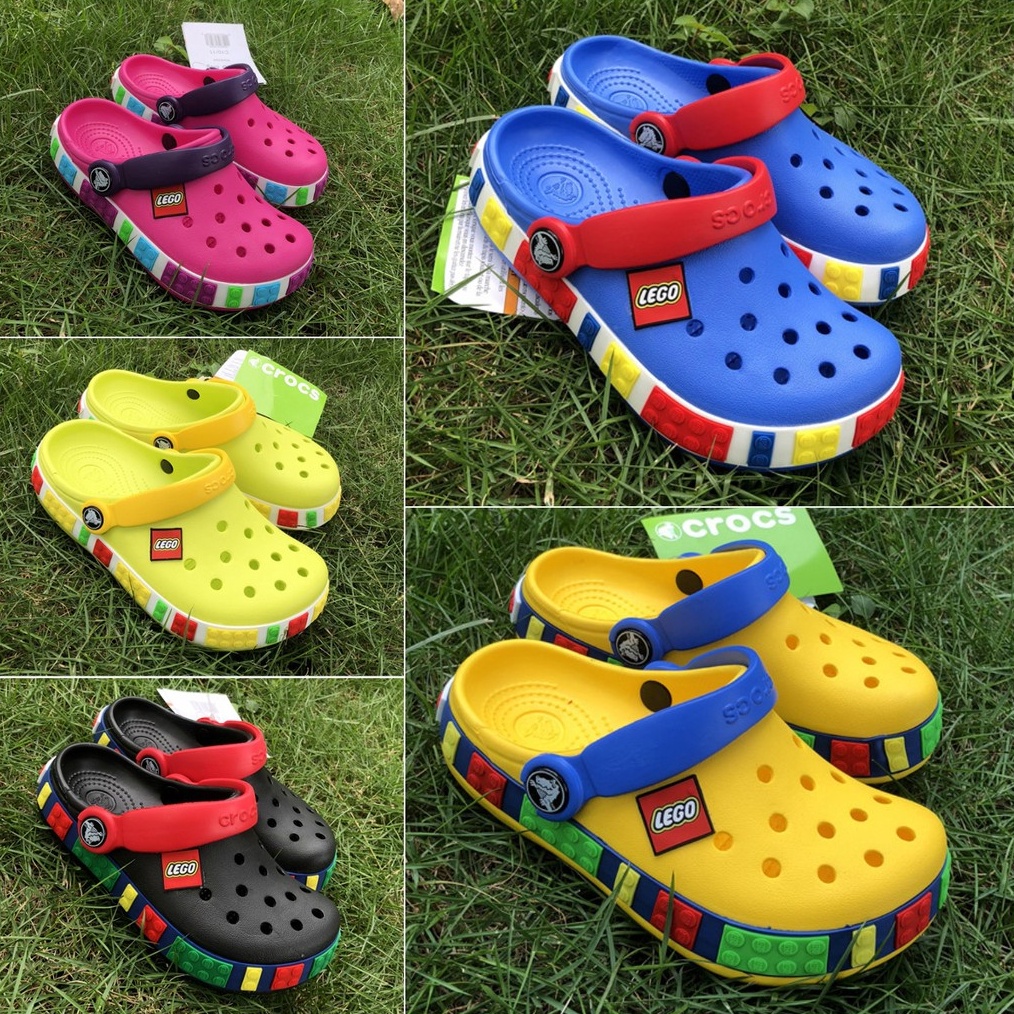 Termurah Crocs / Crocs anak / Crocs Lego / Sandal Crocs / Sandal Anak / Sandal Karet Anak / Crocs Ki