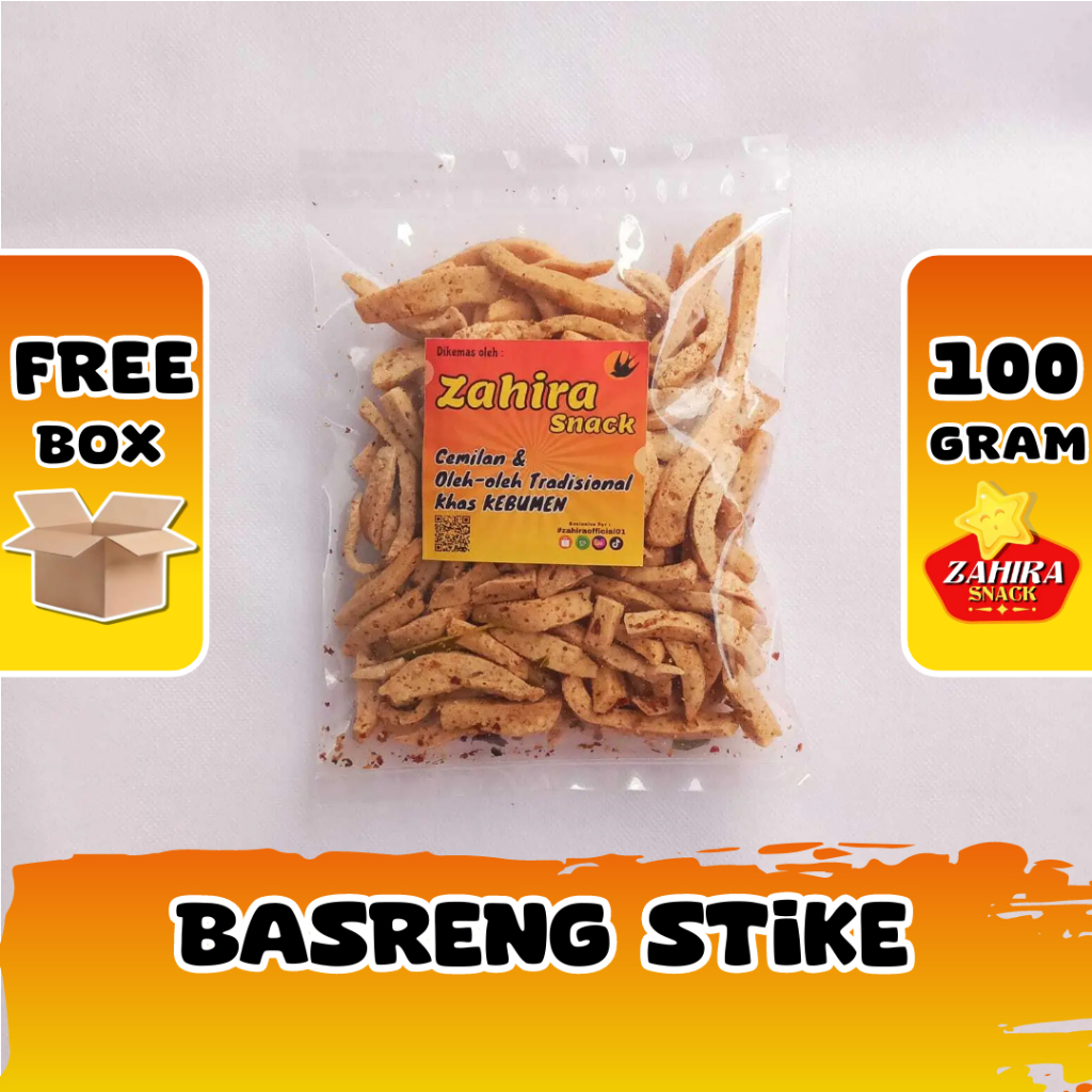 

Basreng Pedas Daun Jeruk Cemilan Keripik Bakso Goreng Stik 100gram