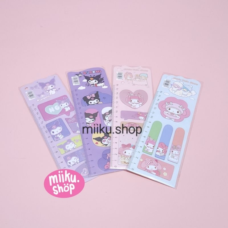 

STICKY NOTE / BOOKMARK KARAKTER MELODY KUROMI HELLO KITTY