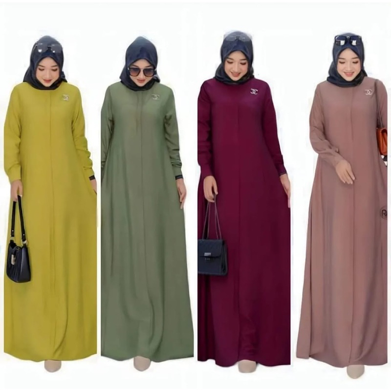 PROMO/GAMIS MARYAM POLY AIRFLOW PREMIUM TERBARU 2023/GAMIS MARYAM POLOS TERLARIS DAN TERMURAH/COD