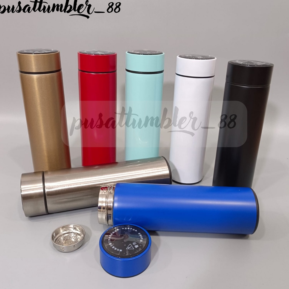 MKPZ8365 ORIGINAL% TUMBLER SAKURA LED/SUHU 500ML STAINLESS TAHAN PANAS DINGIN - MJG8003