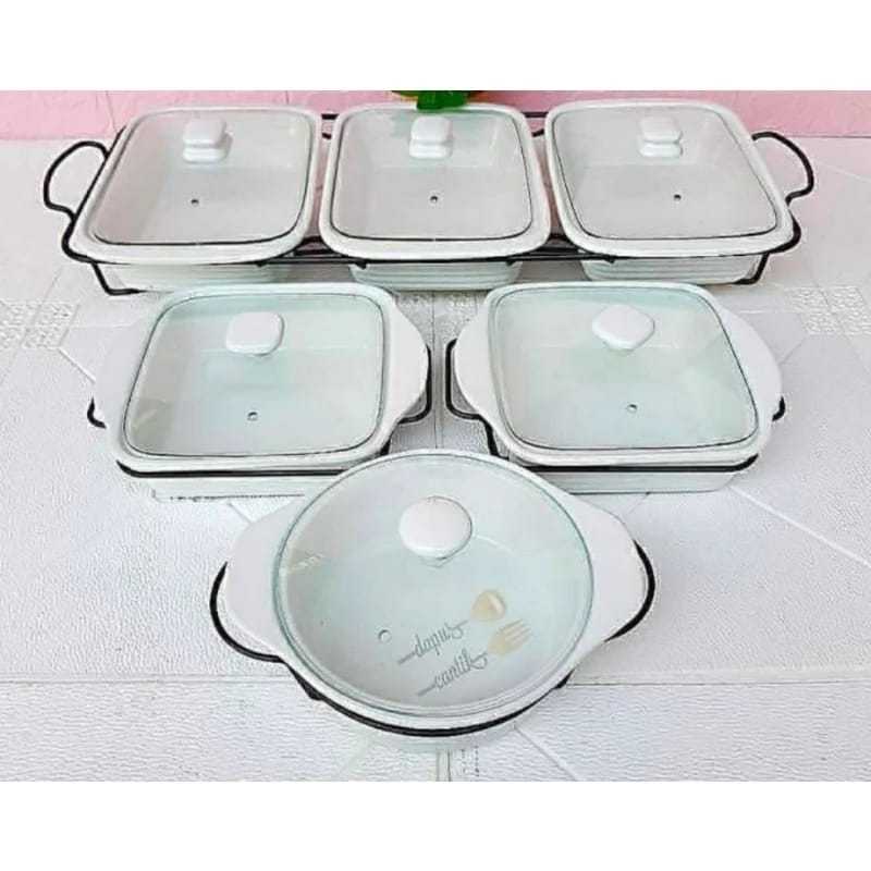 Prasmanan Keramik Putih Polos Homeline