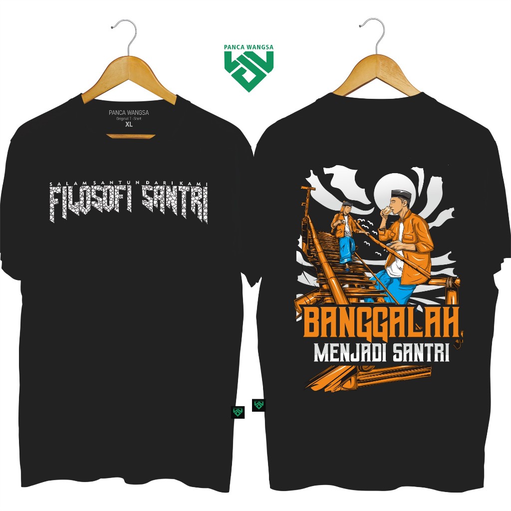 kaos Santri / Kaos Islami / Kaos Santri ngopi / Kaos Santri Kata - Kata