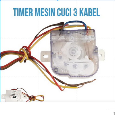 Timer mesin cuci 3 kabel - sparepart mesin cuci
