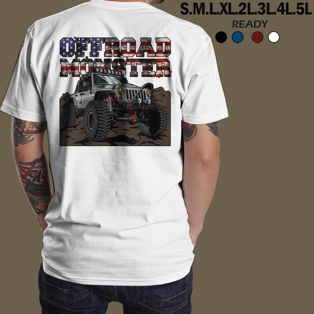 Baju Kaos Jeep American Tradition T-Shirt - Baju - Kaos - Baju Kaos - Baju Kaos Dewasa - Baju Kaos P