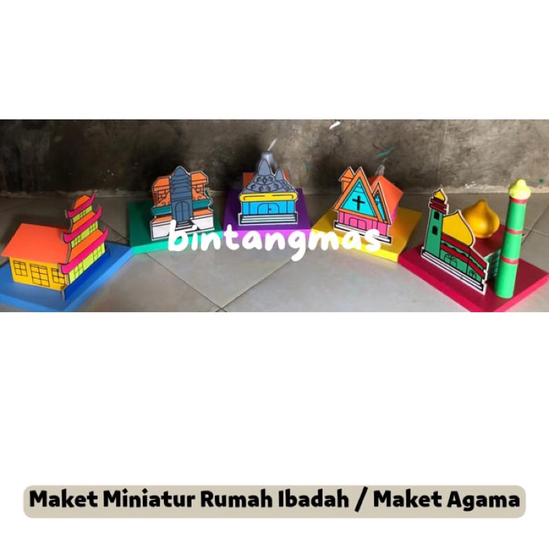 Maket Miniatur Rumah Ibadah