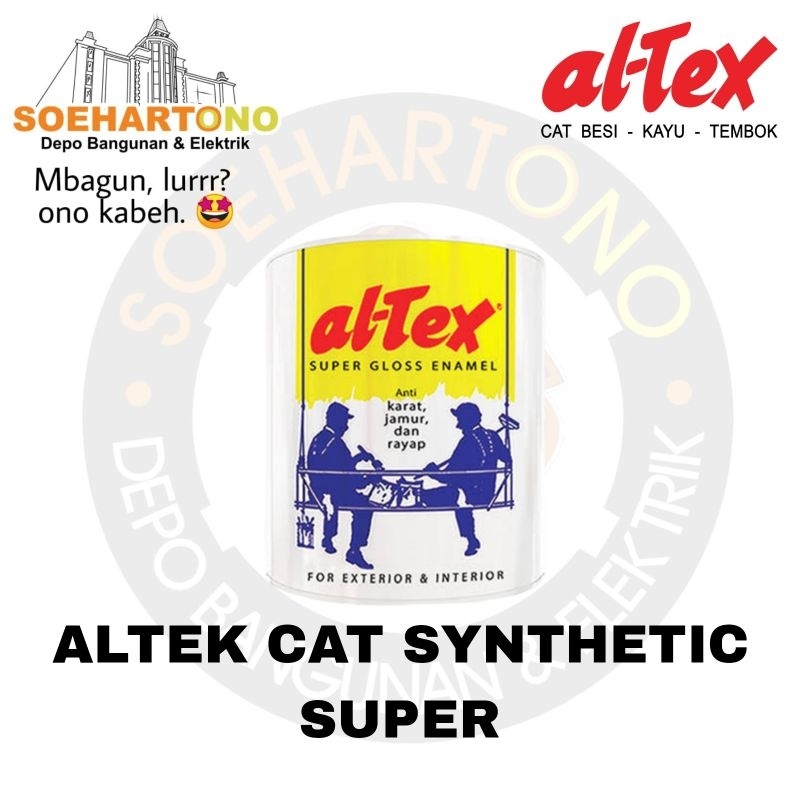 ALTEX CAT SYNTHETHIC SUPER - kaleng putih untuk besi/kayu