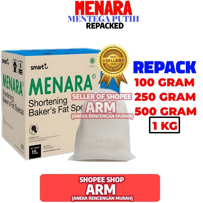 

Mentega Putih Murah Menara 1kg Repack