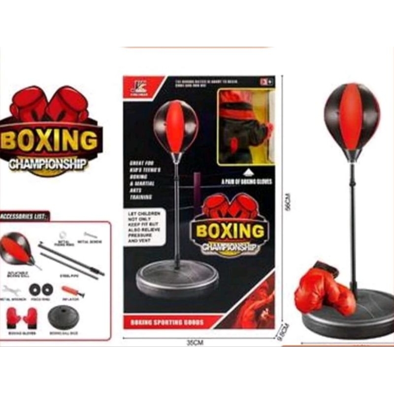 Mainan Anak Alat Latihan Tinju Boxing Samsak Tinju Boxing ChampionShip Mainan