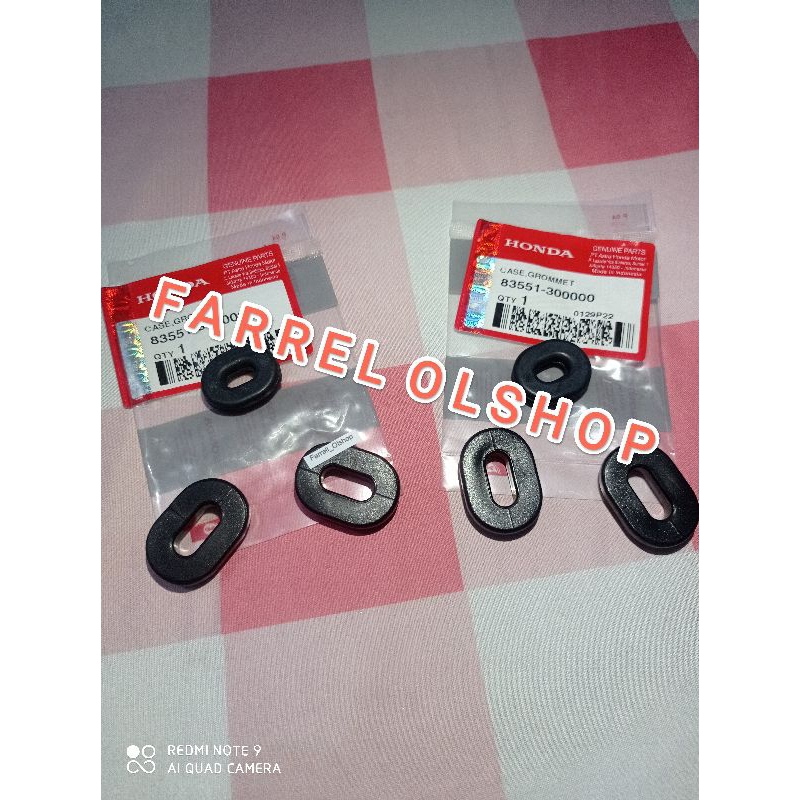 ORIGINAL AHM Karet Box Accu Dop Body (Isi 6 pcs) Set Karet Bodi Aki GL 100/ Honda Win 100/ CB 100 12
