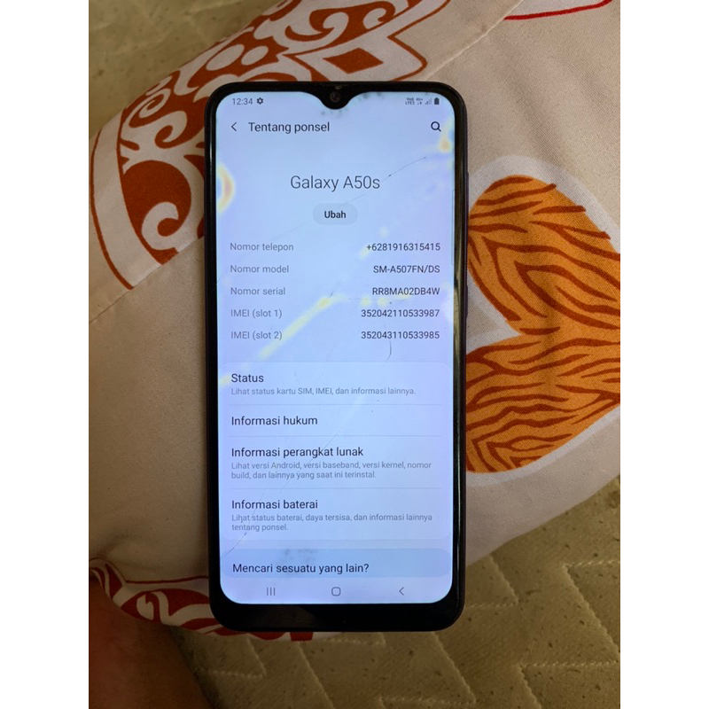 samsung A50s minus Lcd