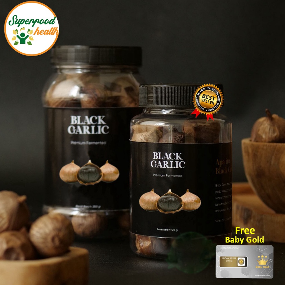 

[ORI] Black Garlic/Bawang Hitam Tunggal 250 Gram Free Emas Mini Premium Quality 33