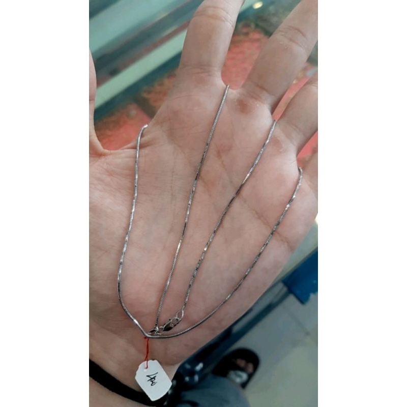 Kalung emas putih kadar 420 9k