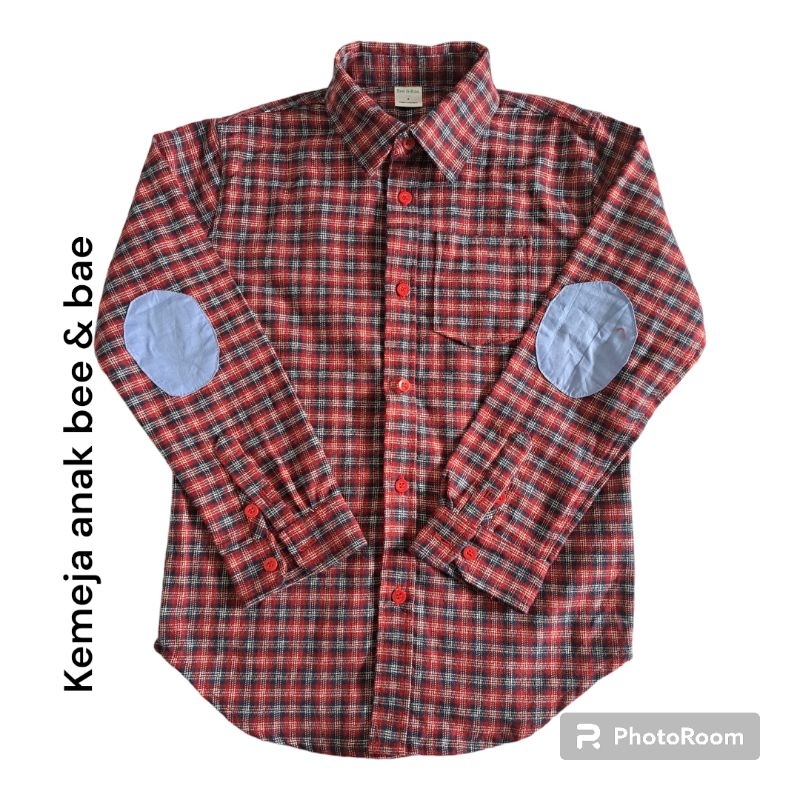 kemeja anak bee & bae ukuran 8