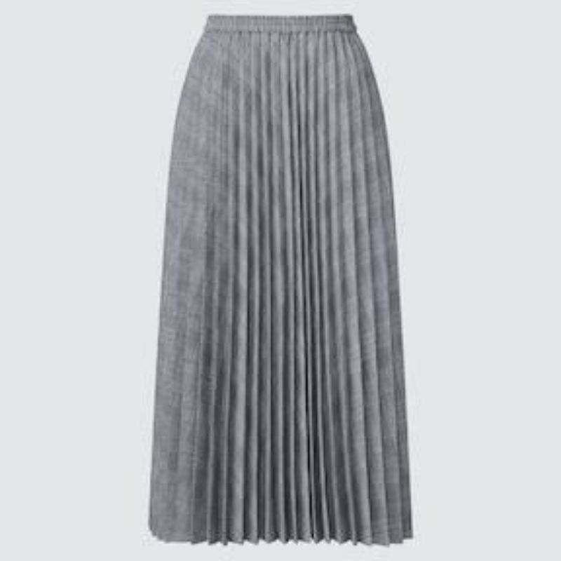 Preloved Rok Plisket HS Tartan by Uniqlo