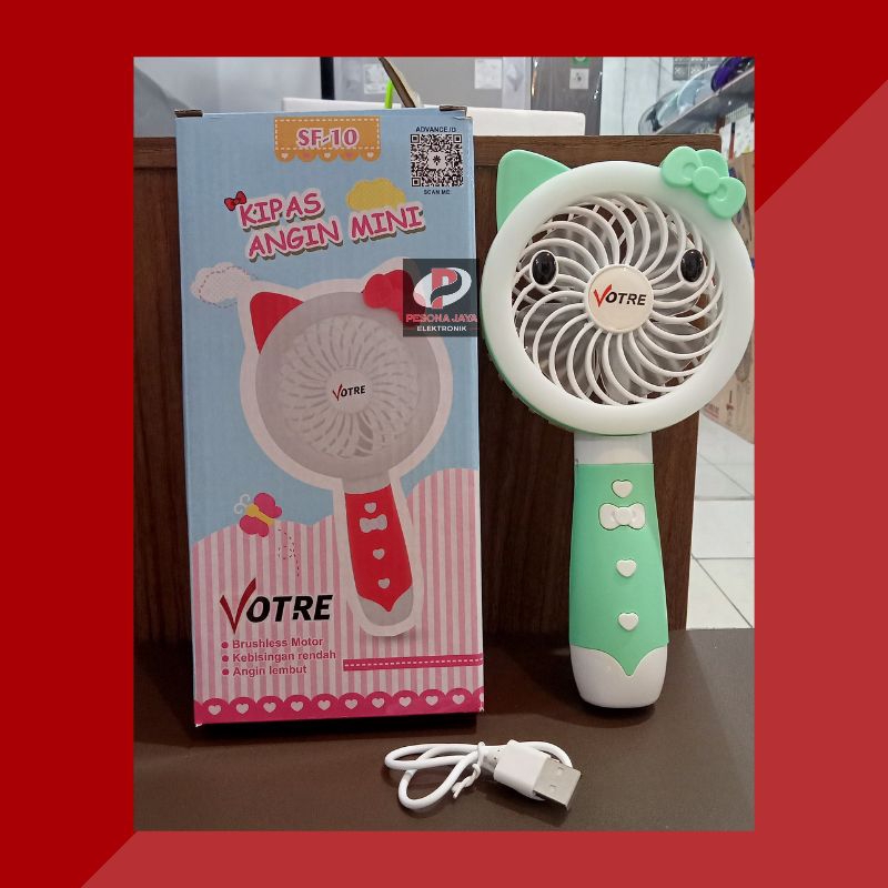 Kipas Angin mini Lampu LED Votre SF 10
