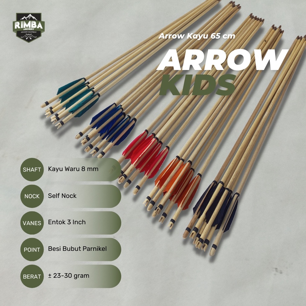 Discount Today Arrow Anak Vanes Entok / Arrow Anak Isi 6pcs / Arrow Kids / Archery serbuuu 