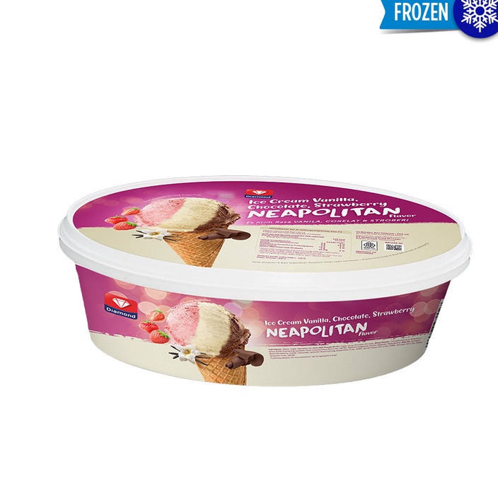 

WCWC1764 Free Ongkir Diamond Ice Cream Neapolitan 700ml