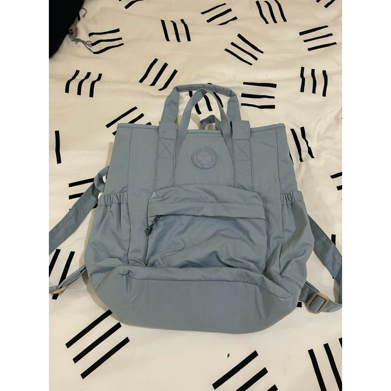 Tas eksport tote bag laptop baby blue