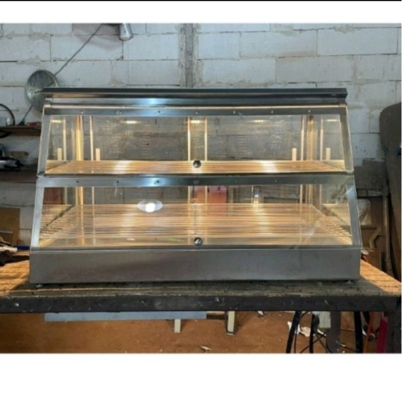 Food warmer display / Etalase food warmer stainless / Food warmer elektrik / Showcase makanan