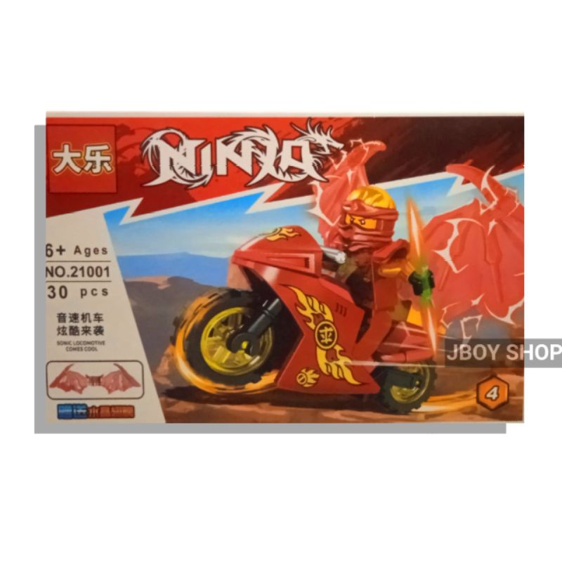 MAINAN BALOK SUSUN FIGURE NINJA GO MOTOR RISE OF DRAGON / BUILDING BRICK BALOK FIGURE NINJA NINJAGO 