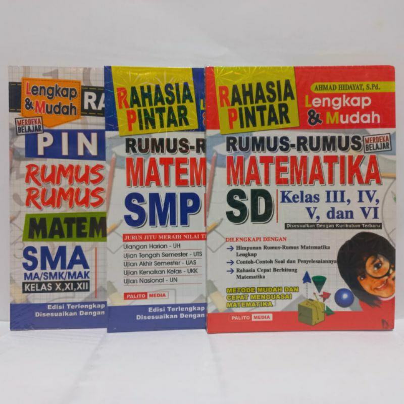 Rahasia Pintar Rumus-Rumus Matematika SD, SMP, SMA - PM