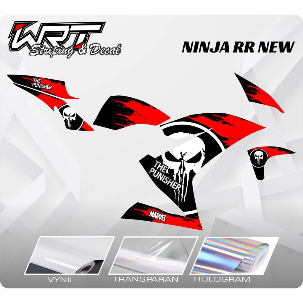 Striping Ninja RR-Stiker Ninja RR New SE Punisher