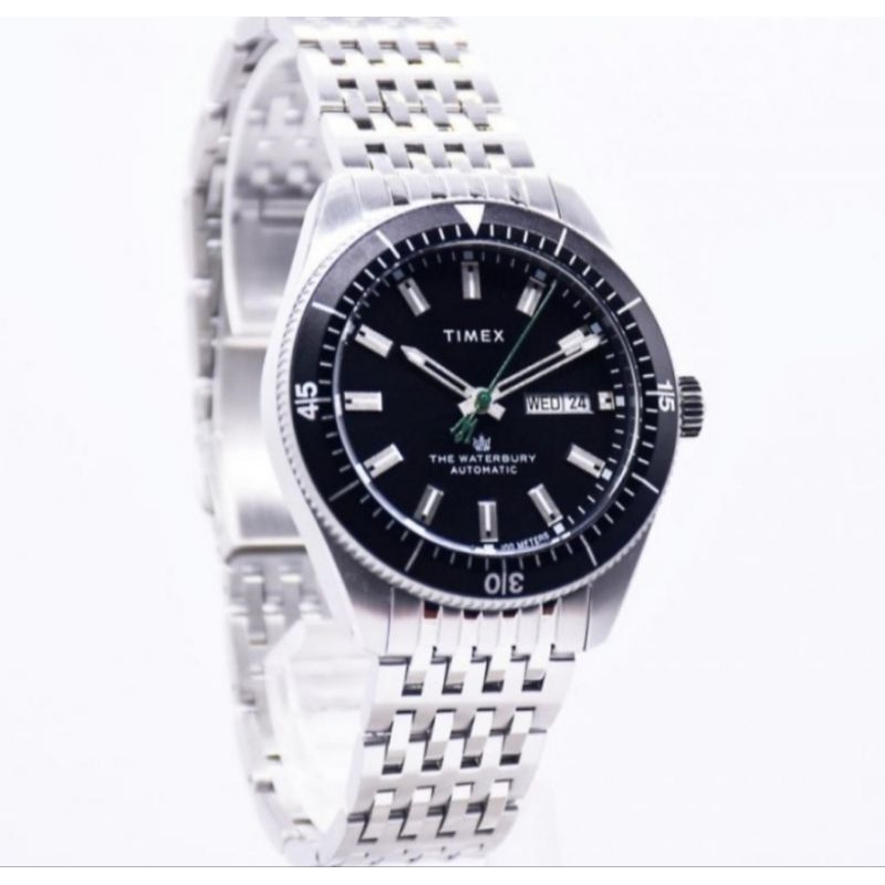 TIMEX TW2V24900 Waterbury Dive Jam Tangan Pria Automatic Steel Original