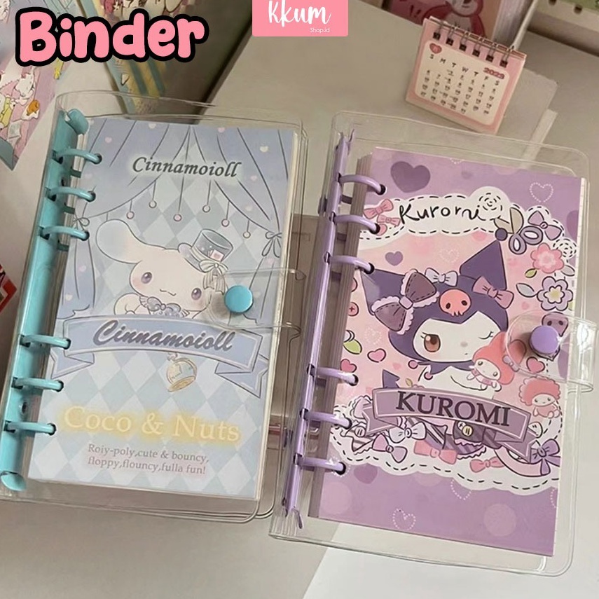 

Binder A6 ring sanrio cute/ Notebook buku catatan lucu journaling
