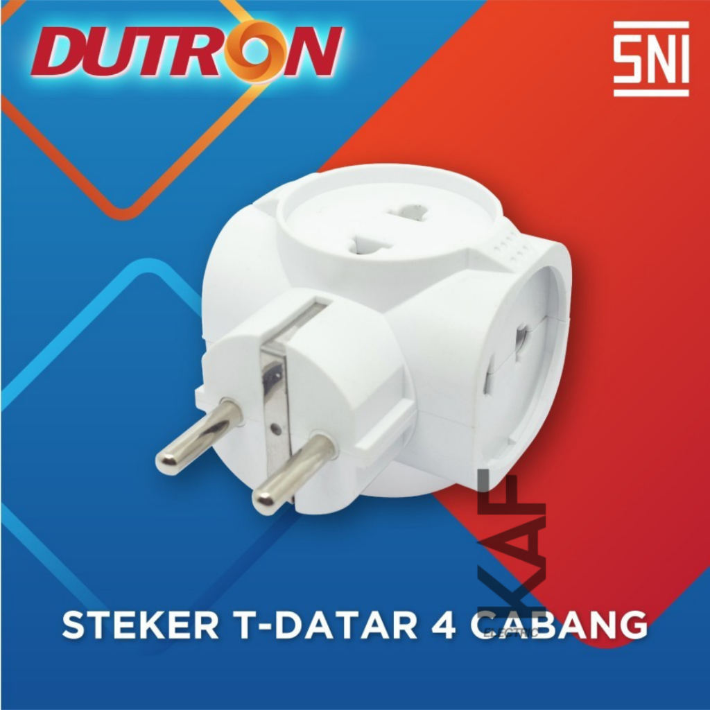 STEKER T Multi 4 Lubang Colokan DUTRON