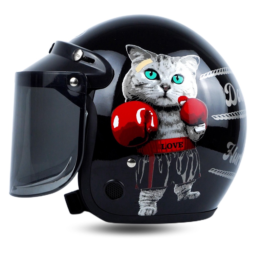 READY R-six Helm Bogo Dewasa SNI Motif Boxing