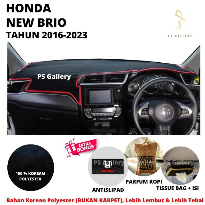 Harga termurah Aksesoris Premium Alas Cover Dashboard Mobil New Brio Tahun 2016-2023 BHC