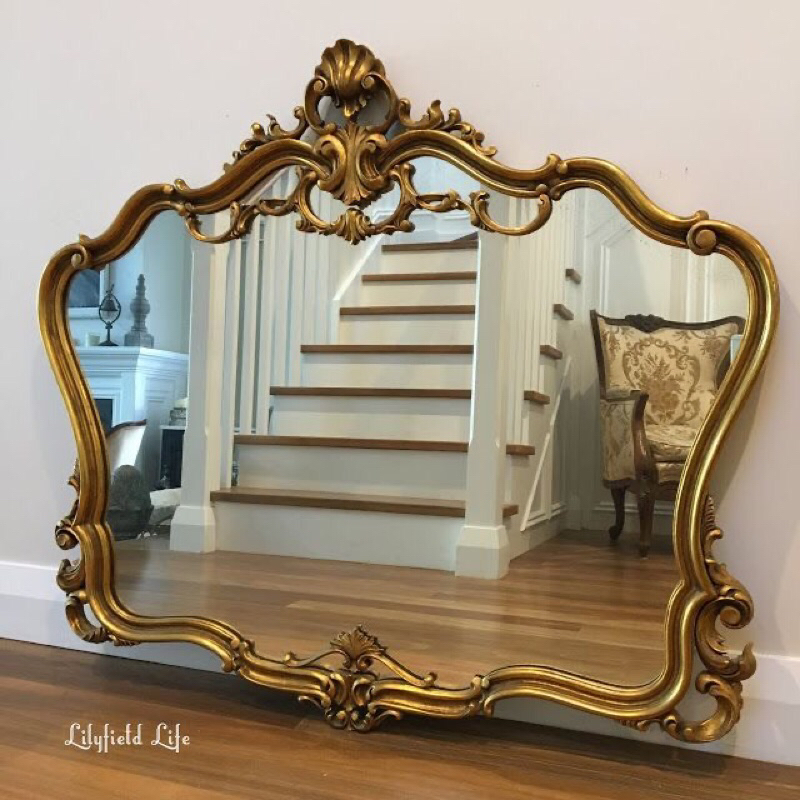 Cermin dinding standing mirror wall mirror vintage mirror aesthetic mirror antik cermin klasik cermi