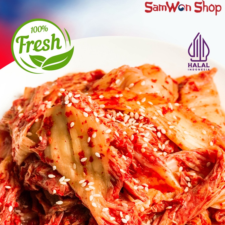 

KIMCHI SAWI FRESH PLAZA KOREA 1 KG - ORIGINAL KOREAN FOOD FRESHLY MADE MAKANAN KOREA RASA LEZAT