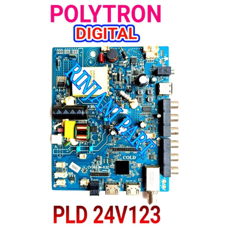 MAINBOARD DIGITAL TV LED POLYTRON PLD 24V123 MB PLD 24V123
