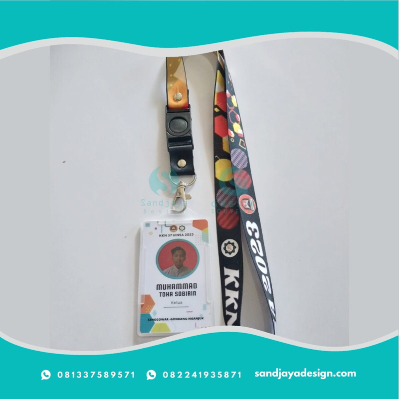 

Lanyard Id card Sepaket 2cm id card 2 sisi