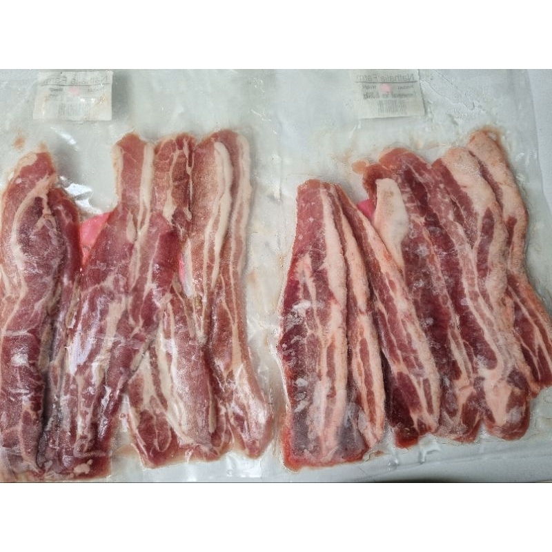 

Samgyeopsal / Pork belly slice / babi iris organik / Yakiniku shabu shabu grill 300gr