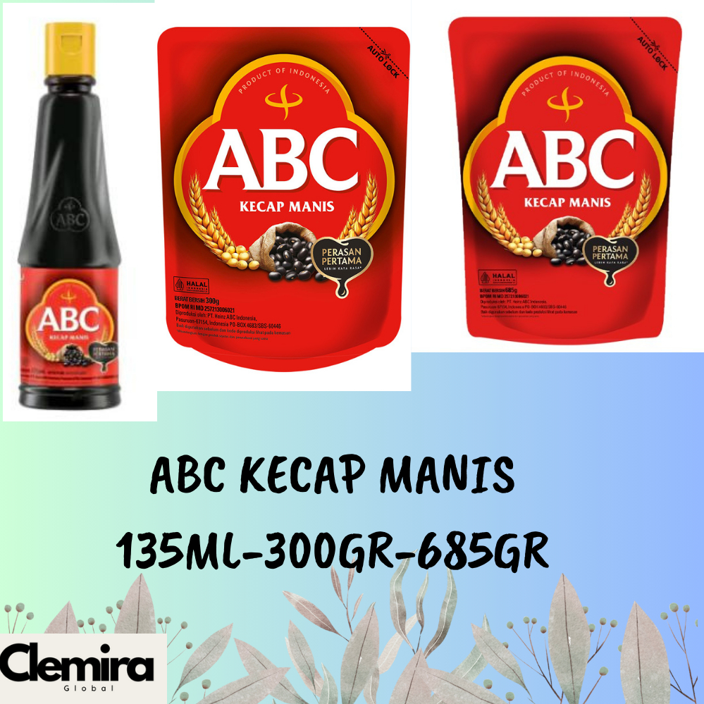 

ABC KECAP MANIS PERASAN PERTAMA (685g,300g,135ML)