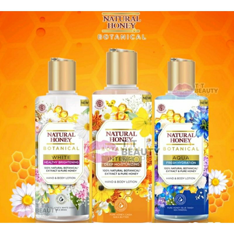 Natural honey botanical hand body lotion 200 gr