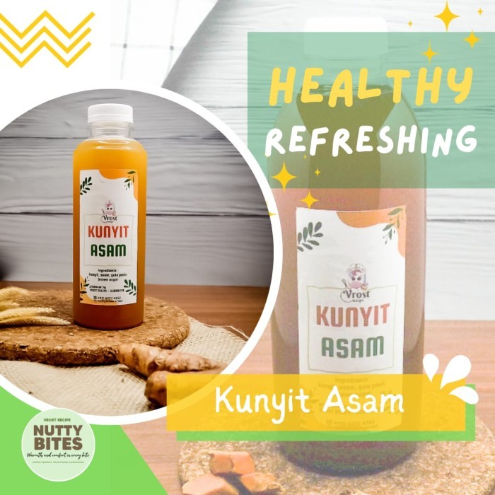 

Kunyit Asam Healthy Drink Kunyit Asem Minuman Sehat Herbal Jamu Segar dan Alami 250ml