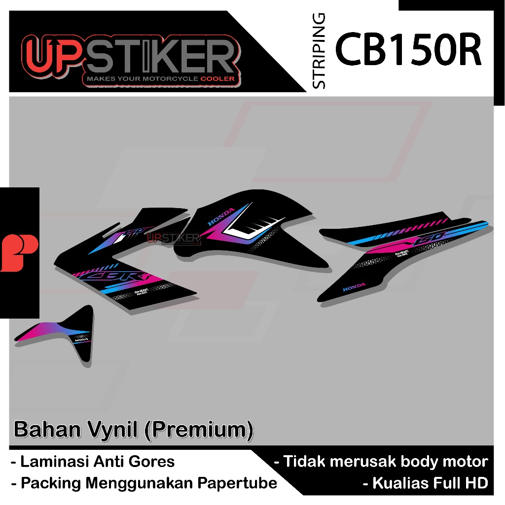 Stiker Honda CB150R Variasi Gradient Striping Variasi CB150R