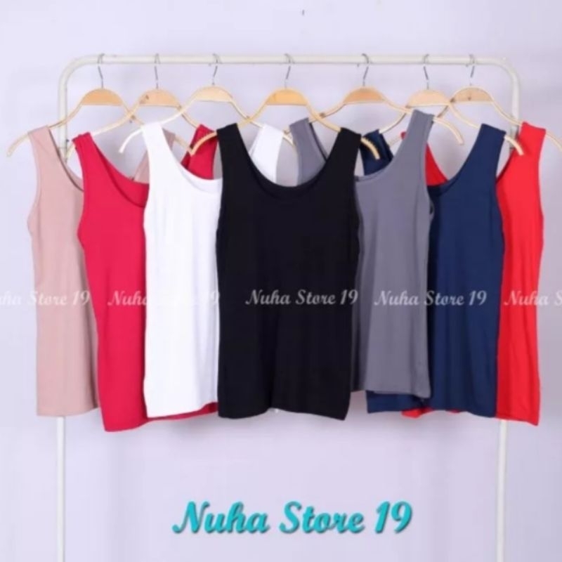 tengtop tali lebar | tanktop tali lebar polos|singlet