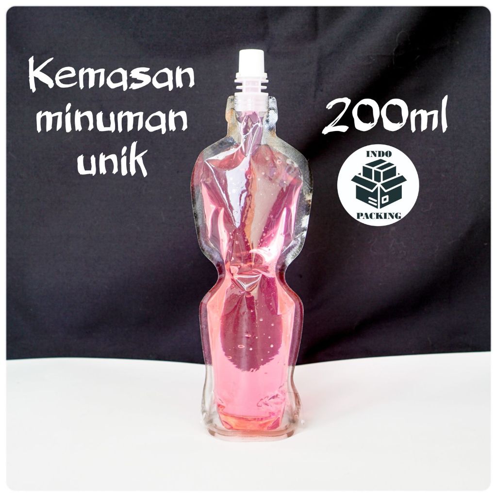 Spoutpack 200 ml 200ml / Kemasan Minuman Unik / Botol Minum Plastik