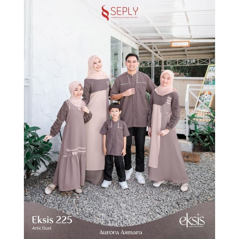 SEPLY Sarimbit Keluarga 2024 EKSIS 225 Artic Dust Gamis dan Koko Couple Keluarga