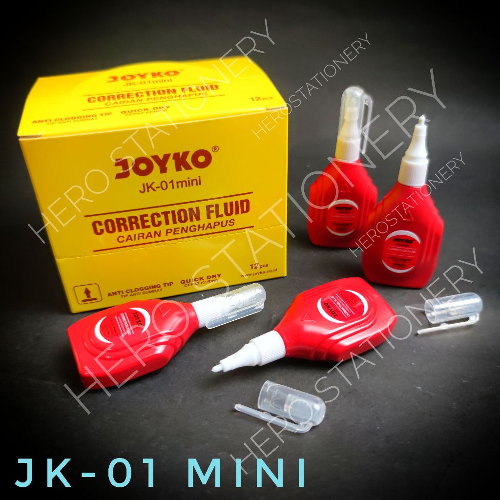 

Joyko correction fluid penghapus cair JK-10 mini . 12 unit