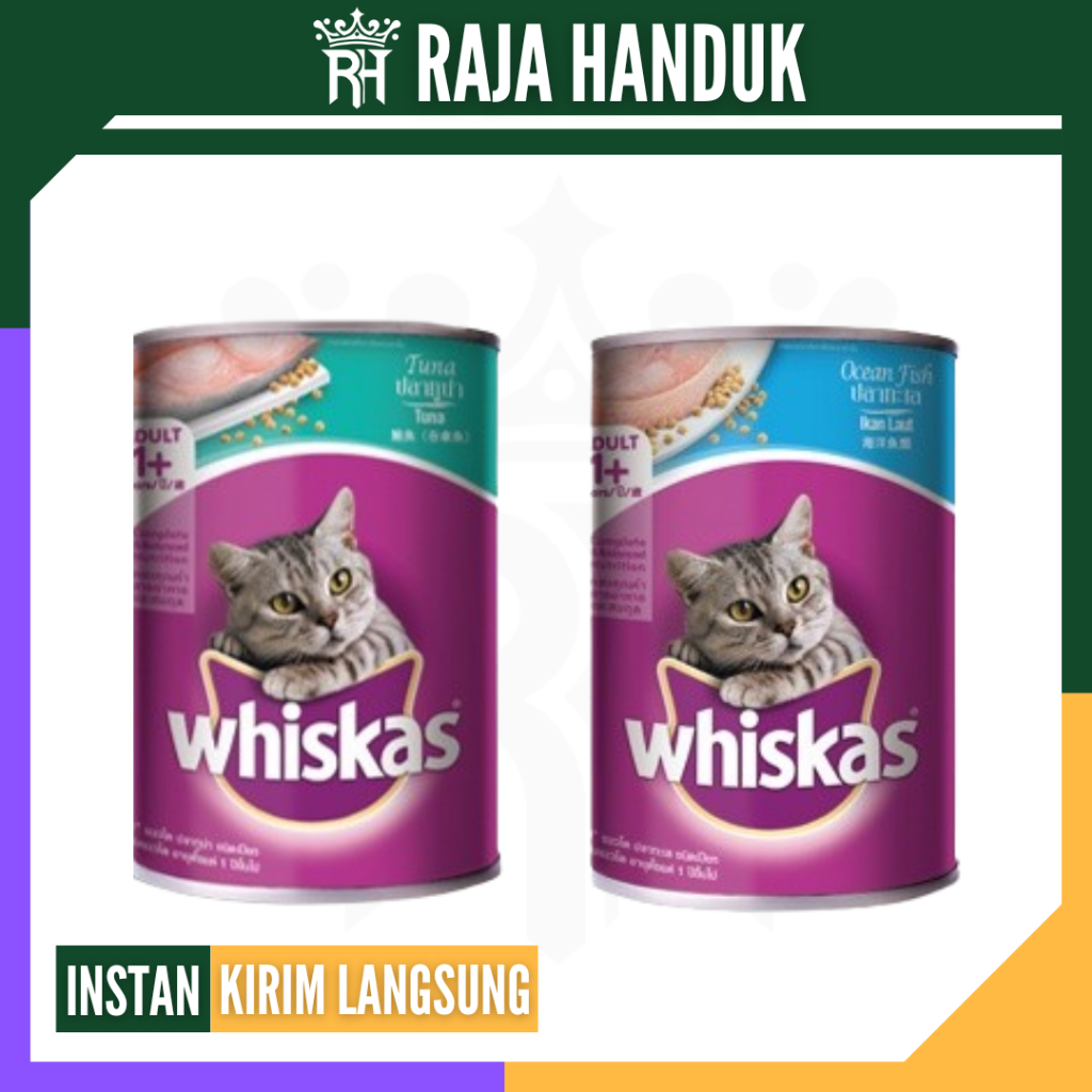RH GROSIR: Whiskas Kaleng 400gr Makanan Kucing Basah