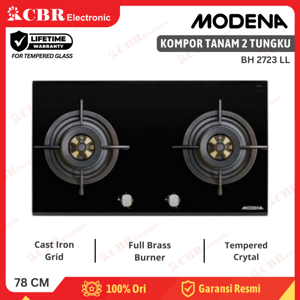 Kompor Tanam MODENA 2 Tungku BH 2723 LL