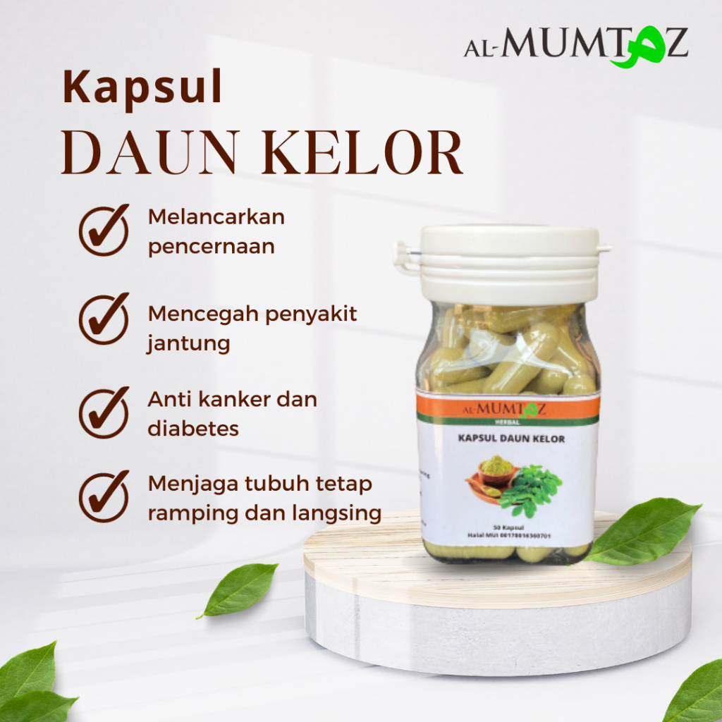 

COD Bubuk Kapsul Daun Kelor Moringa Herbal Premium Asli AlMumtaz Inayah Herbamedika Antioksidan suplemen