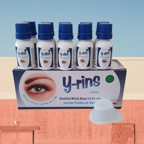 Y-RINS ISI 10 BOTOL / Y-RINS LARUTAN PEMBERSIH MATA ISI 10 BOTOL