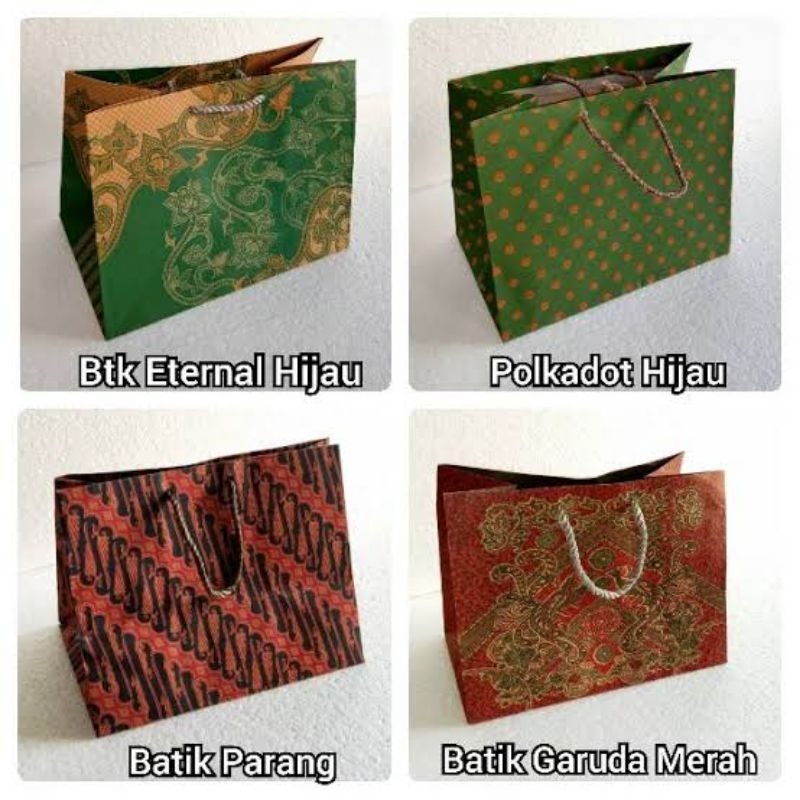 

TAS PAPERBAG TAS SOUVENIR TAS KERTAS TALI BATIK TAS SERBAGUNA 3 LEMBAR